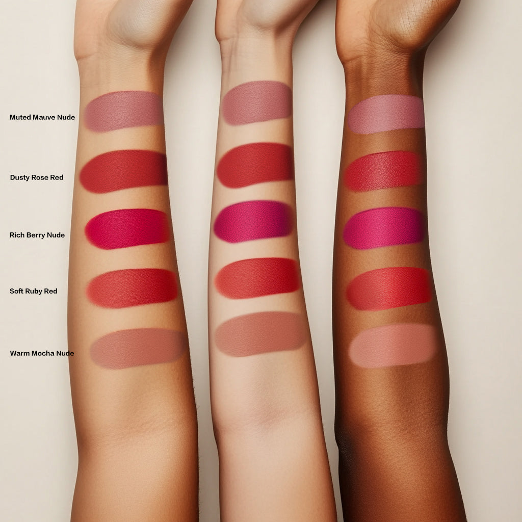 Velvet Color Liquid Lipstick Soft Ruby Red - (Exclusive Discount)