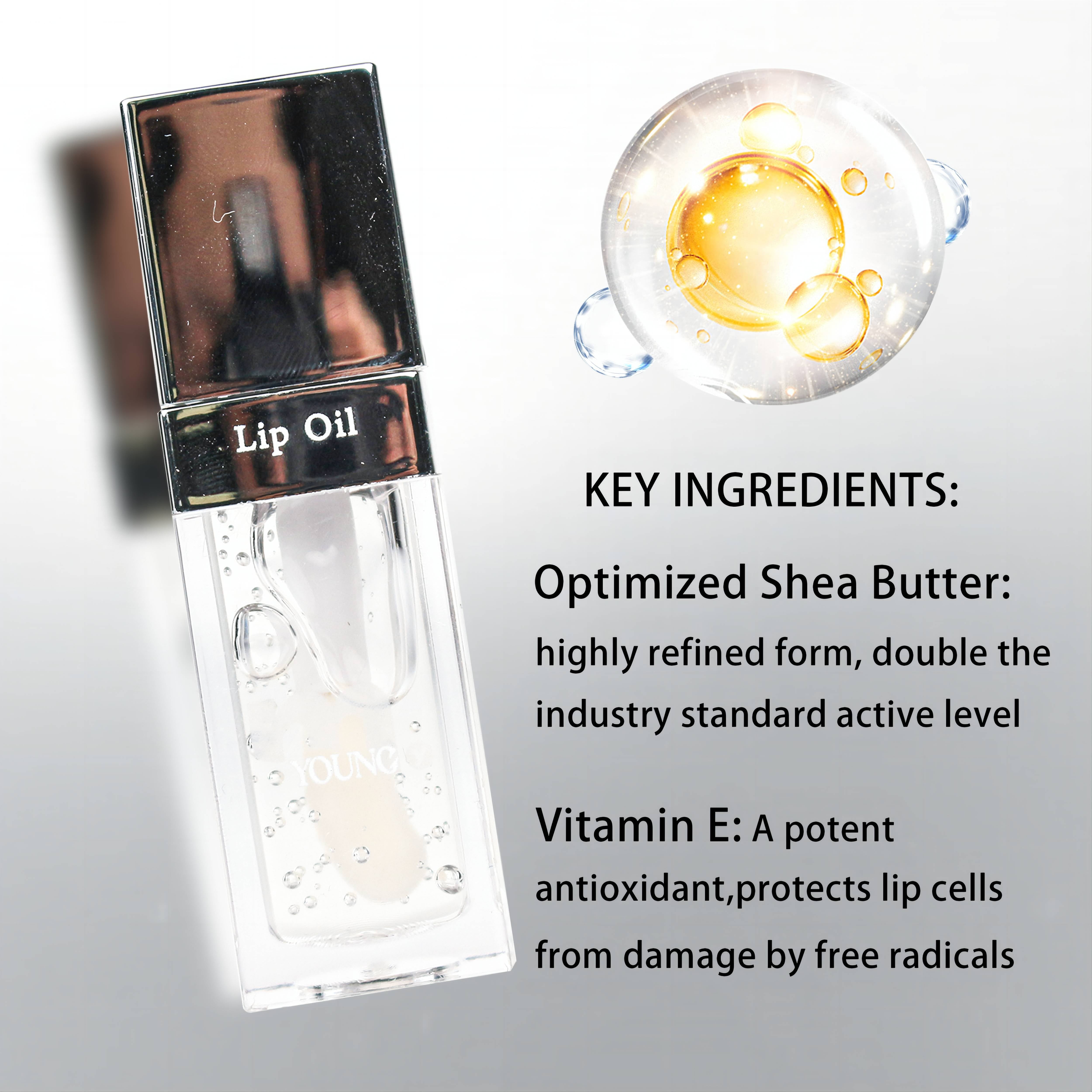 Hydrating Coconut Glow Lip Gloss Crystal SPF Lip Oil(new lip treatment)