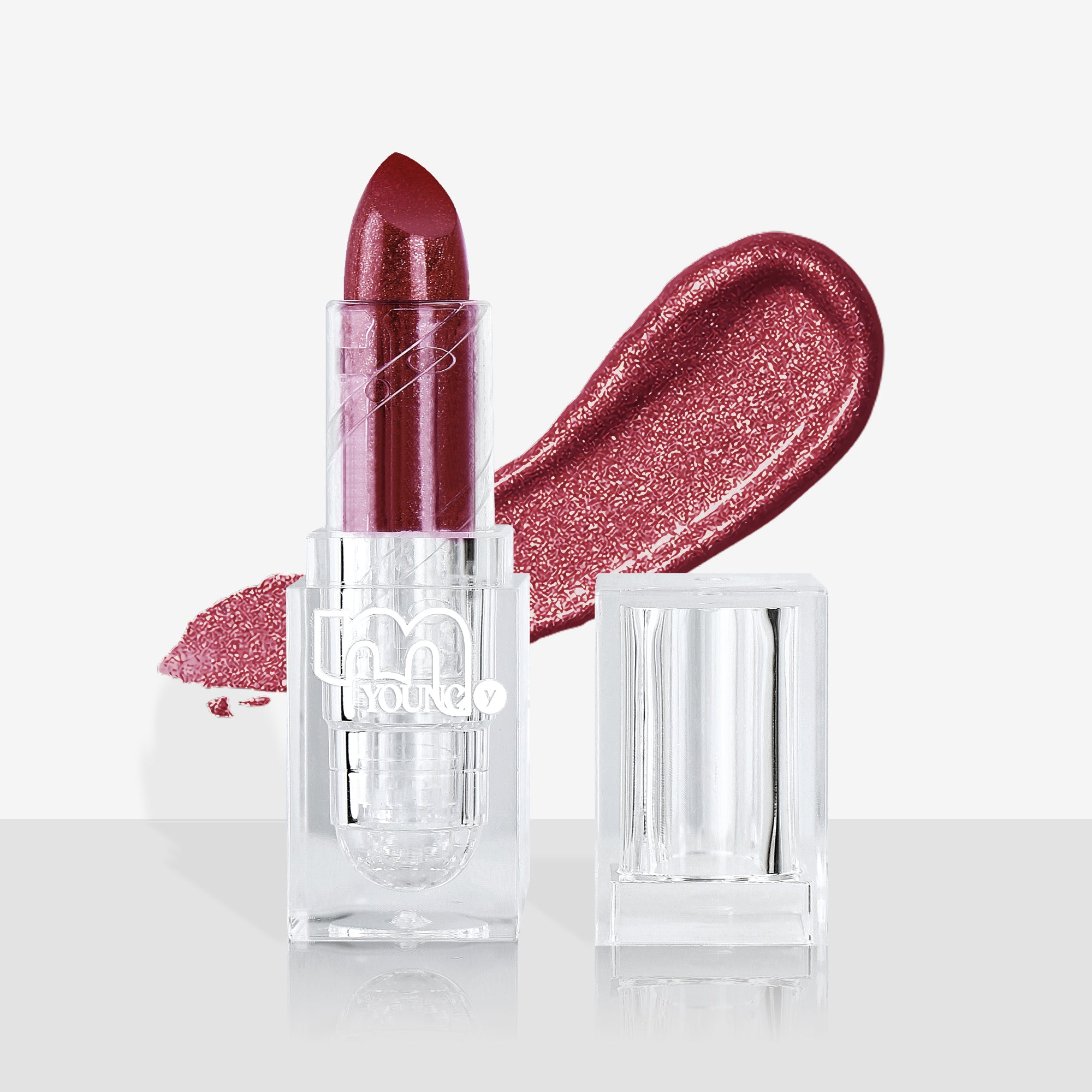 Satin Shimmer Mauve Lipstick With Metallic Shimmer
