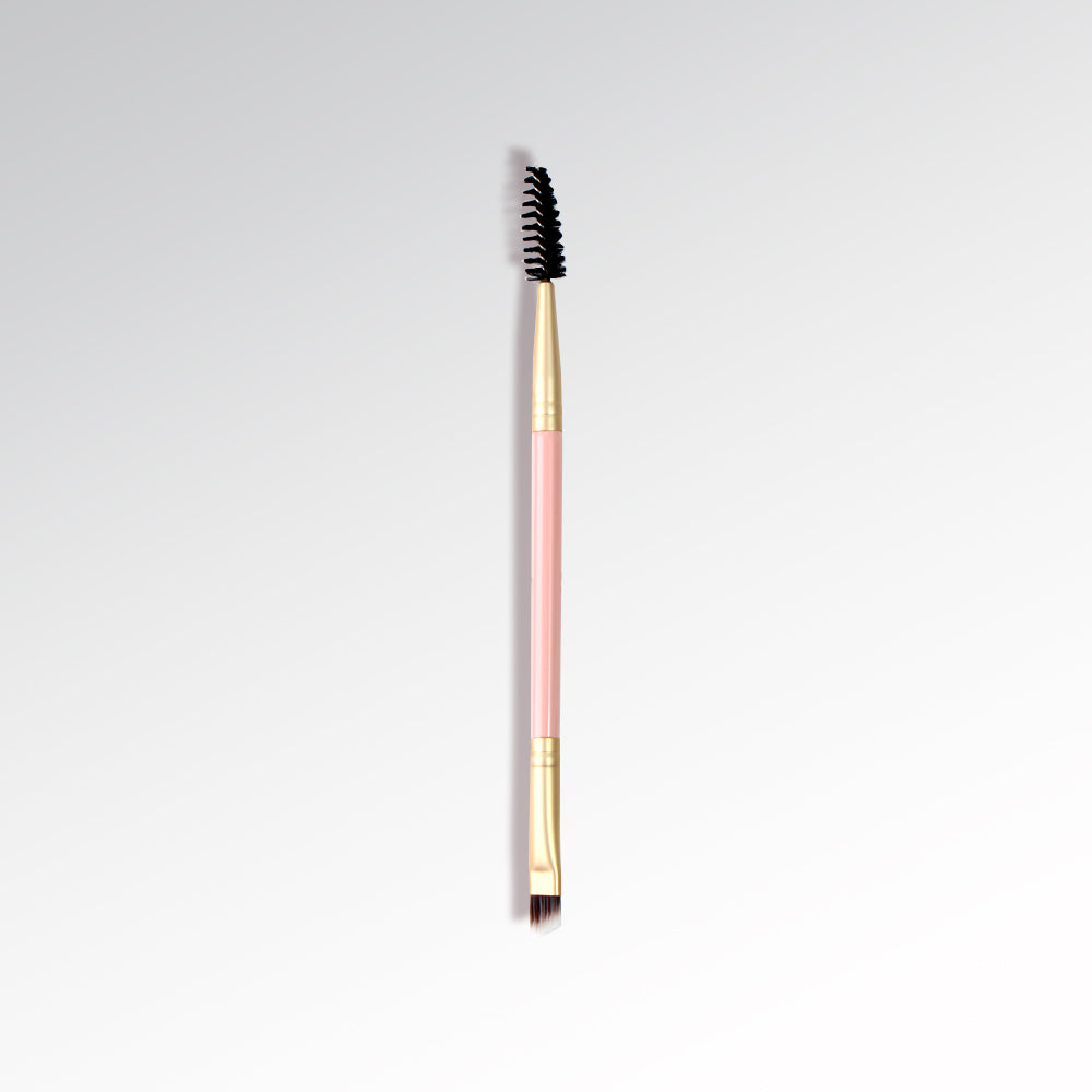 MyYoung Precision Dual-Ended Brow & Liner Brush (Pink)