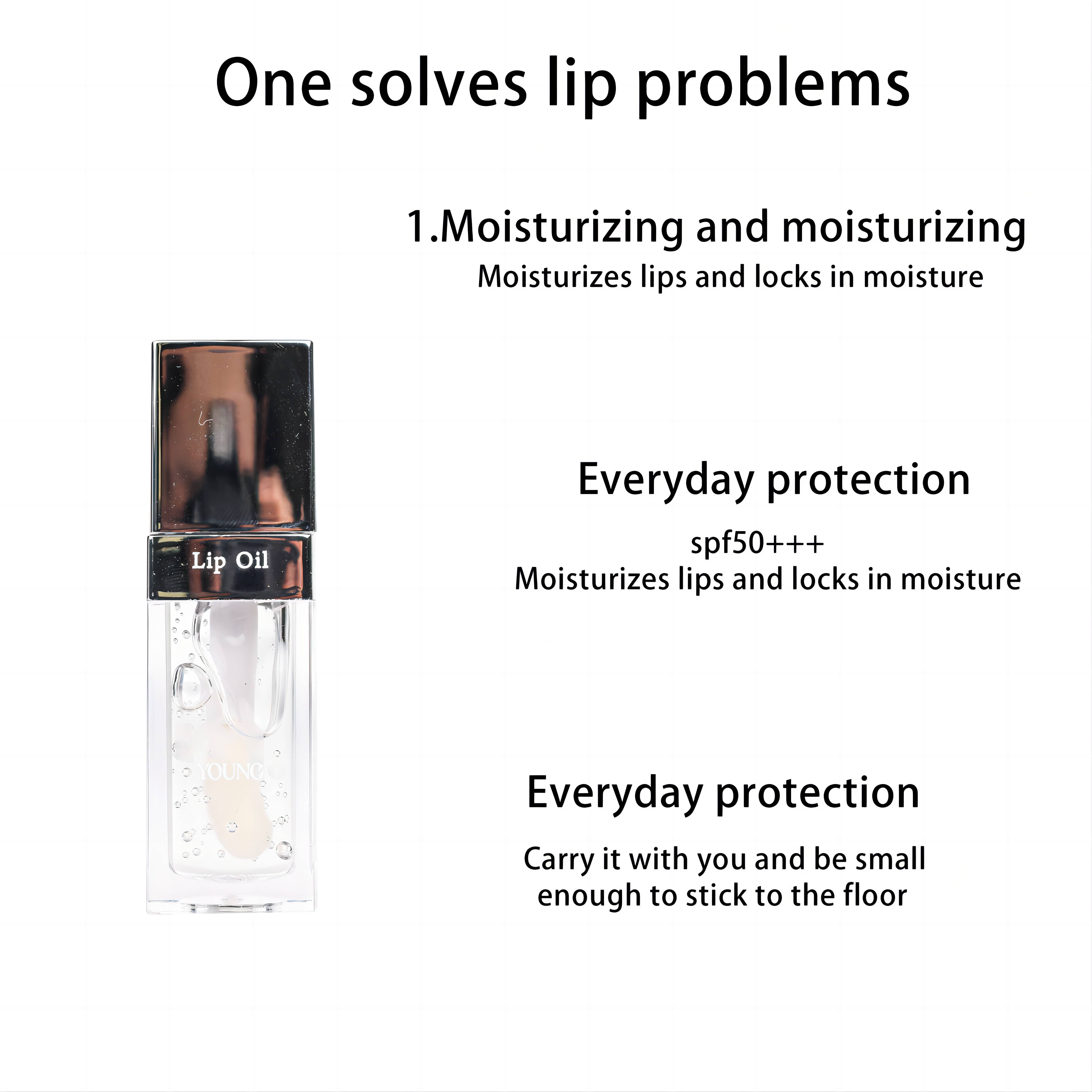 Hydrating Coconut Glow Lip Gloss Crystal SPF Lip Oil（new lip treatment）