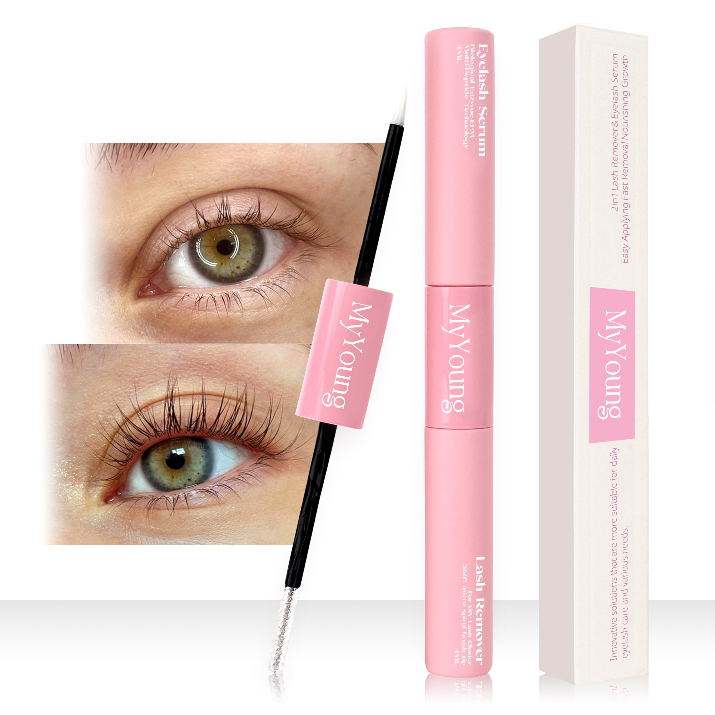 MyYoung 2 in 1 Eyelash Growth Serum & Lash Cluster Remover